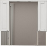 Misty Зеркальный шкаф Латте 105 белый